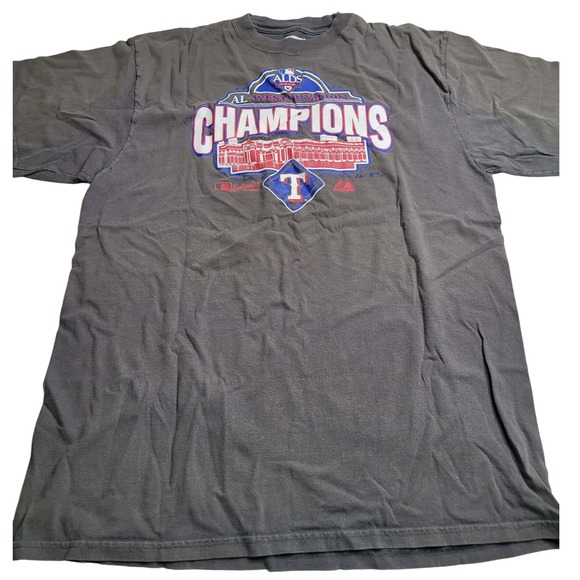 Majestic Other - Majestic Texas Rangers 2010 ALDS Championship T-Shirt‎ Men's Large MLB Baseball